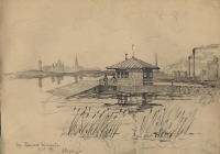 Маркеев А.И. 1945г. Бум., акв.