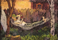 Советкина Лера, 13 лет. На даче. Преподаватель Стариков А.А.
