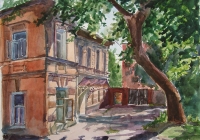 189.Титова Ксения.  Двор на Ильинской. 3кл преподаватель Васильева В.В. 2006г.
