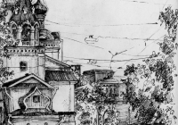 121.Тюкалова Вика. Храм Жен-Мироносиц.  4кл, преподаватель Бабанина И.В. 2015г.