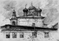 42.Тихонова Оля. По Волге. Путевые зарисовки. 4кл. преподаватель Бабанина И.В. 2006г.