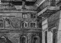 64.Котлярова Света. В школьном дворе. 4кл. преподаватель Бабанина И.В. 2003г.