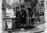 157.Ульянова Аня. Мы все были маленькими. 14 лет 3кл преподаватель Фокина О.В. 2007г