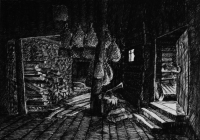 252. Белоусова Анна. Веники сушатся. 16 лет 4 кл. преподаватель Пьянов К.В. 2004г.